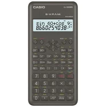Calculadora Cientifica Casio FX-350MS 2 240 Funciones Negra
