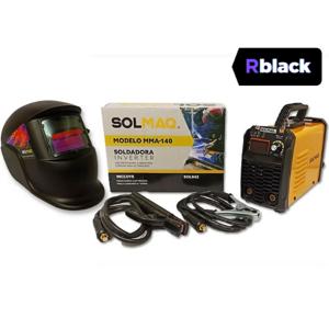 Pack Soldadora Solmaq Mma-140 A 220 Vol. + Mascara Solmaq