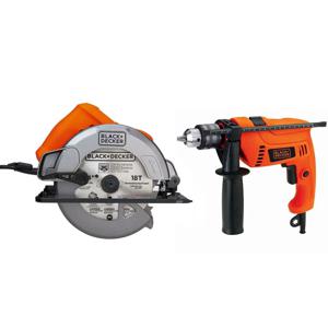 Sierra Circular 1400W + Taladro 550W Black+Decker