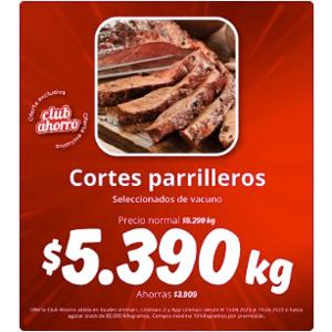 Cortes Parrilleros $5.390 Kg En Unimarc