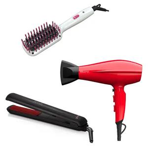 Combo Gama Secador Brilliant Ceramic Ion + Alisador CP9 + Cepillo Innova