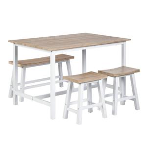 Set Comedor Follen 1 Mesa + 2 Bancas Just Home Collection