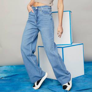 Jeans Wide Leg Tiro Alto Mujer Americanino