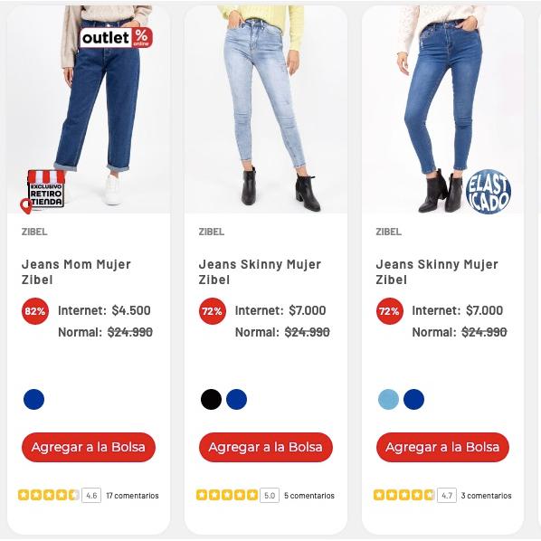 Variedad Jeans En Oferta. Diversos Colores Y Tallas