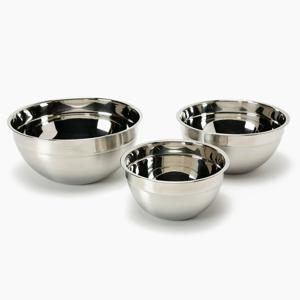 Set 3 Bowls Acero Inoxidable Mica