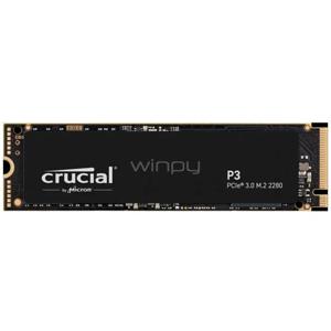Unidad De Estado Sólido Crucial P3 1TB (NVMe, PCIe 3.0, 3D NAND)