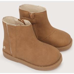 Bootie De Niña Con Flecos Camel Opaline