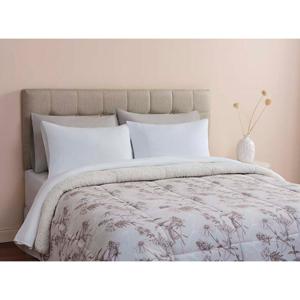 Plumon Ripley Home Sherpa Flores Taupe 1.5 Pl