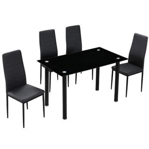 Comedor 4 Sillas Gali Negro M+Design