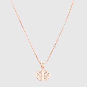 Collar Mujer De Plata 925 Bañado En Oro Rosa Cecilia Bolocco