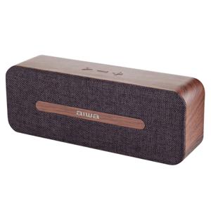 Parlante Aiwa Portatil Bluetooth De Madera Awp70bt Marron