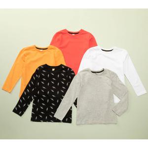 Yamp Polera Pack De 5 Unidades Manga Larga Niño Algodón
