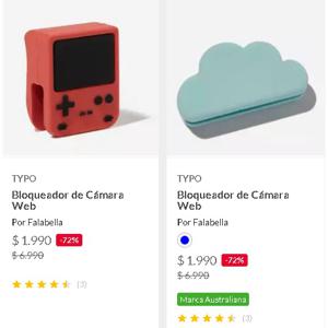 Bloqueador De Cámara Web Typo, Varios Diseños