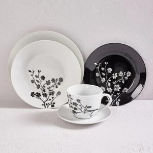 Set Vajilla 30 Piezas Rama Flores Porcelana Attimo