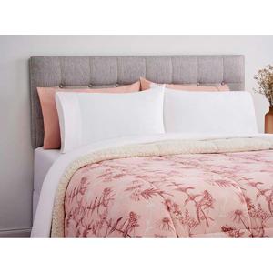 Plumon Ripley Home Sherpa Flores Rosa 2 Pl