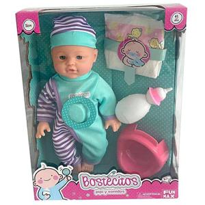 Muñeca Babydoll Bostecitos 35 Cm Con Sonido