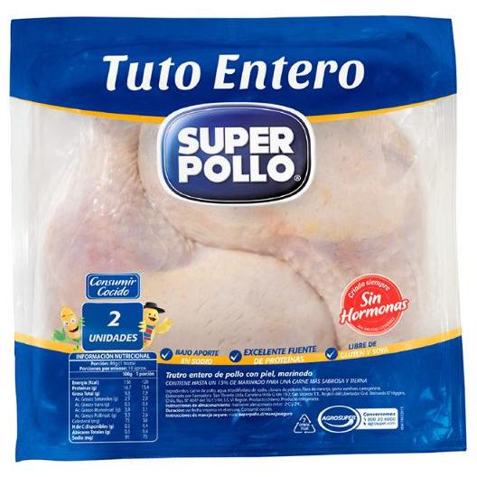 Super Pollo Pollo Trutro Entero Envasado, 830 g