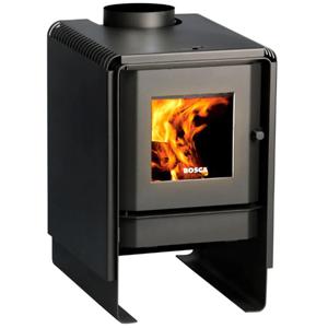 Calefactor A leña 9.4 kW Eco 360 Negro Bosca 150mt2
