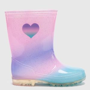 Bota De Agua Con Luces Niña Rosada Yamp