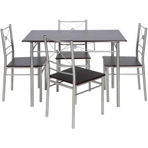 Comedor Tubo 110x70x76 Cm Chocolate Just Home Collection