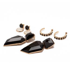 Pack De Aros Dorados Con Negro Dahla