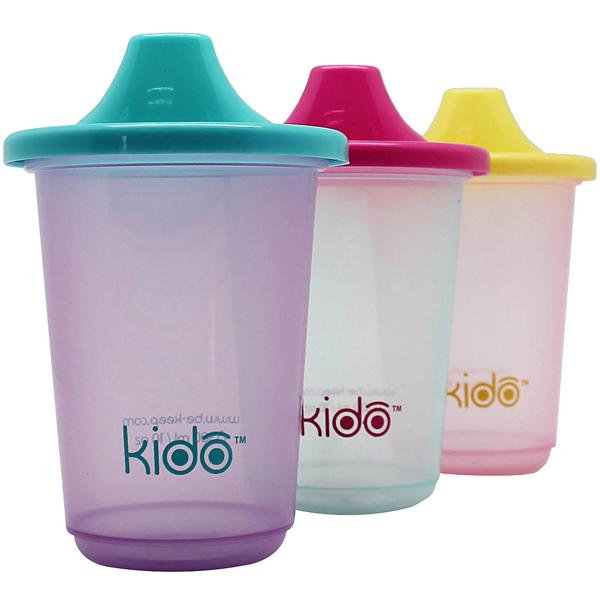 Set De Vasos Reutilizables 3 Unidades Kido