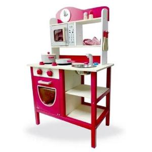 Cocina Madera Rojo Juguete Didactico