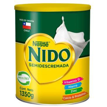 Leche En Polvo Semidescremada, 1350g Nido