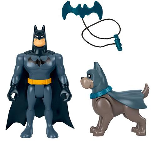 Figuras Dc League Super Mascotas Batman Y Ace Fisher Price