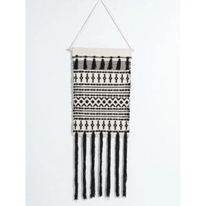 Adorno Tejido Pared Bohemia Blanco Umbrale Home