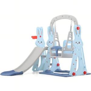 Resbalin Columpio 3 en 1 + Aro Basket, Centro De Juegos Sportime