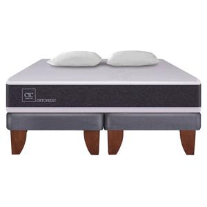 Cama Europea Cic New Ortopedic 2 Pl + Almohadas