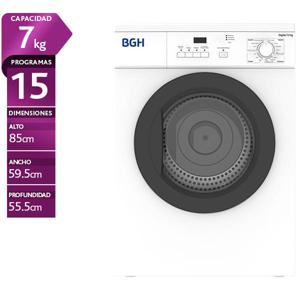 Secadora BGH 7 Kg