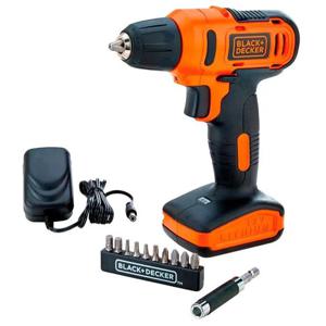 Taladro Inalámbrico 12V 10mm + 13 Accesorios LD12S B2C  Black+Decker