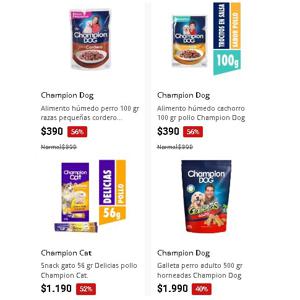 Variedad De Alimentos Para Mascotas Champion En Oferta