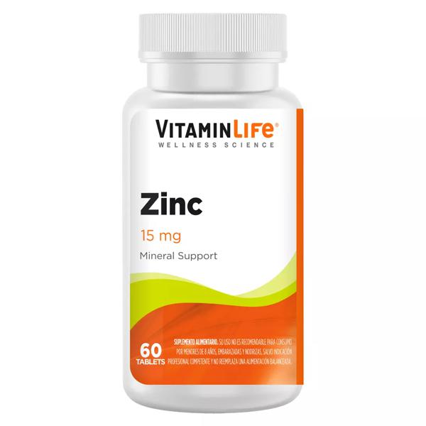 Zinc Vitaminlife 60 Tabletas