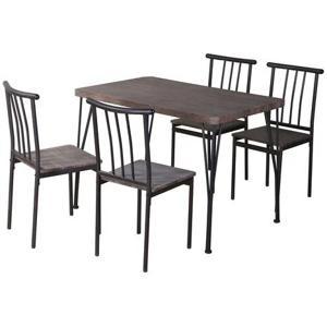 Comedor 4 Sillas Amalio Café M+Design