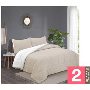 Plumón 2 Plazas Flannel Gris