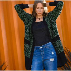 Cardigan Mujer Animal Print