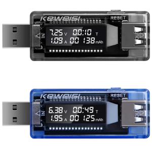 Voltímetro USB, Mide Voltaje y Amperaje de tus Dispositivos