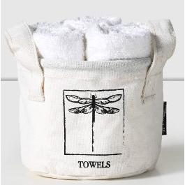 Mini Basket 6 Toallas Visita Towel Blanco Cannon