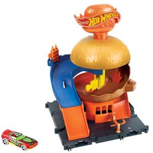 Ciudad Tienda De Hamburguesas Hot Wheels
