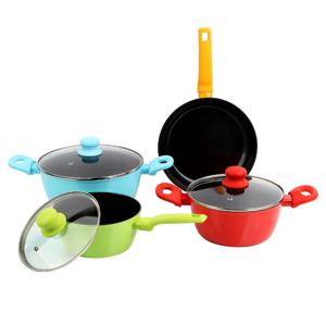 Batería De Cocina Colores 7 Piezas Mainstays