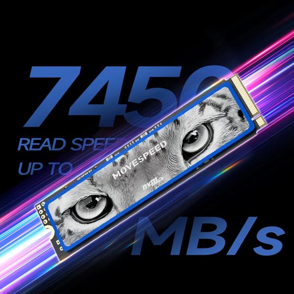 Unidad SSD NVMe 1Tb 7450 MB/s, M.2 2280 Para PS5 Y PC