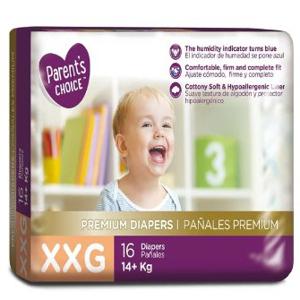 Pañal Desechable Premium, Talla XXG, 16 Uds, Parent's Choice