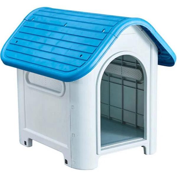 Casa Perro 75x59x66 Cm Rundy Gris Azul Pet's Fun