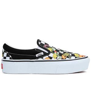 Zapatilla Vans Slip-On Plataforma Poppy Checkerboard Mujer Negro