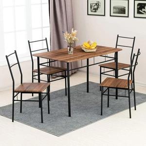 Juego de Comedor + 4 Sillas Mecor Wood