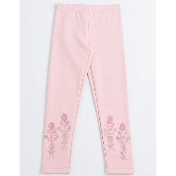 Calza Gruesa Con Bordados Rosado, Umbrale