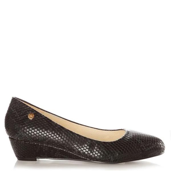 Zapato Jocelyn Negro Taco Bajo Via Uno
